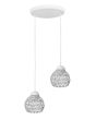 CHRIS 2L PENDEL WHITE CRYSTAL Heronia 01-0436