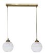 Κρεμαστό φωτιστικό GL-6040/2L RAGA GOLD-KAFE ΚΡΕΜΑΣΤΟ ΑΛΑΒΑΣΤΡΟ Heronia 02-0511