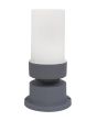 D-06E GREY Δαπέδου/εδάφους H23CM φωτιστικό Ε/27 γκρί Heronia 32-0242