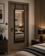 Κρεμαστός Καθρέπτης για Πόρτα από MDF 34x94cm Black MRShome  DF-0036002