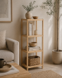 Ραφιέρα Μπάνιου 4 Επιπέδων από Bamboo 34x33x111cm MRShome  DF-0048000