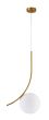 SE21-GM-35 SCEPTRE GOLD MATT PENDANT OPAL GLASS. HOMELIGHTING 77-9061