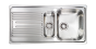 Sanitec Νεροχύτης Ανοξείδωτος 100×50 10645 Atlantic Σατινέ 10645-dexes