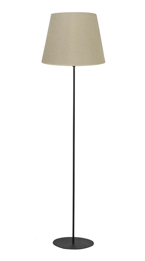 HFLB-02 FLOOR LAMP ΚΩΝΙΚΟ Φ40 BL-ΜΠΕΖ ΟΡΘΟΣΤΑΤΗΣ Heronia 14-0355