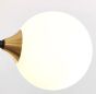 SE21-HA-4 HARUTO BLACK AND GOLD PENDANT OPAL 70x70x70  E27*4  MAX 60W IP20  2 YEARS WARRANTY HOMELIGHTING 77-50612