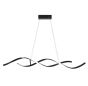SE LED 95 QUEEN PENDANT BLACK 24W  3CCT 95x8x100cm IP20 220V 2 YEARS WARRANTY Ε2 HOMELIGHTING 77-50646