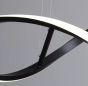 SE LED 95 QUEEN PENDANT BLACK 24W  3CCT 95x8x100cm IP20 220V 2 YEARS WARRANTY Ε2 HOMELIGHTING 77-50646