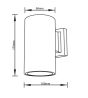 it-Lighting Candler E27 Up or Down Outdoor Light in Anthracite Color 80203744