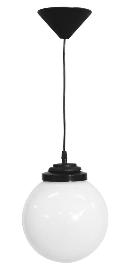 Φωτιστικό Κρεμαστό LP-100K Φ20 1L BLACK Heronia 11-0052
