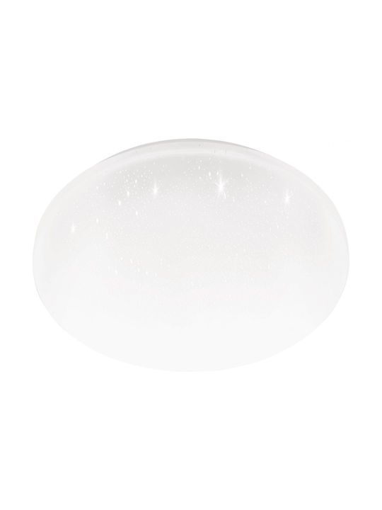 Eglo Frania Κλασική Μεταλλική Πλαφονιέρα Οροφής με Ενσωματωμένο LED σε Λευκό χρώμα 31cm 900363