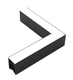 Γωνιακός σύνδεσμος LED 10W 3CCT σε μαύρη απόχρωση D:16,5cmX16,5cm L006-BL