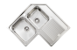 Sanitec Νεροχύτης Ανοξείδωτος 83×83 11248 Ζenith Σατινέ 11248-aristeros