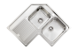 Sanitec Νεροχύτης Ανοξείδωτος 83×83 11248 Ζenith Σατινέ 11248-dexes