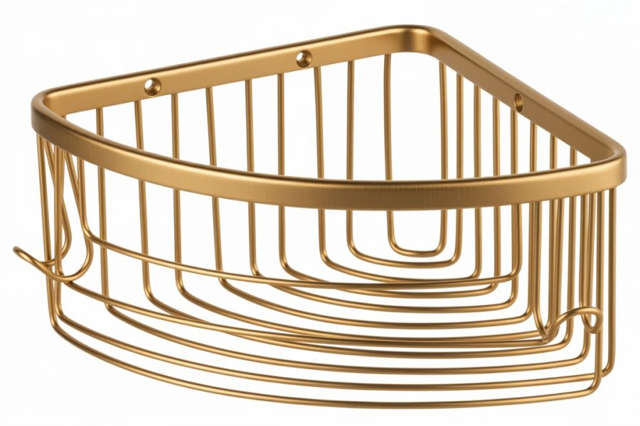 Σπογγοθήκη Γωνιακή Χρυσό Ματ Bronze Art Σπογγοθήκες 1699-G1-H