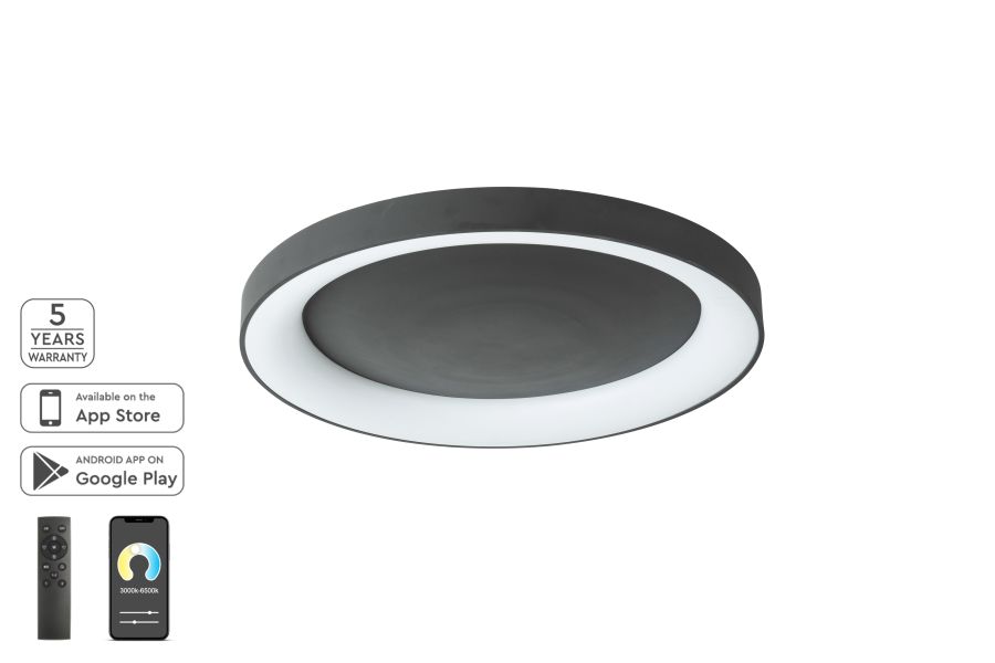 SE LED SMART 80 AMAYA CEILING BLACK HOMELIGHTING 77-8154