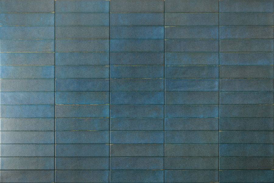 Πλακάκι Τοίχου Πορσελανάτο Ματ 6*25 εκ. Rondine Ceramica Noho Blue Black