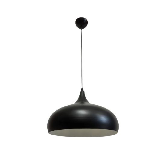 InLight Κρεμαστό φωτιστικό από μαύρο μέταλλο 1XE27 D:36cm 4052-BL