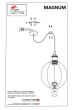 SE21-BR-10-BL2-GR2 MAGNUM Bronze Metal Pendant Black Metal Grid with Black Fabric Cable+ HOMELIGHTING 77-8713