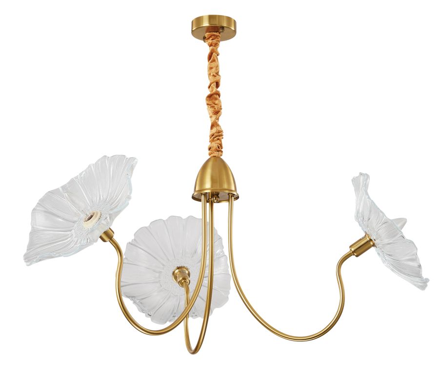 PDC 2046-3 # ΠΟΛΥΦΩΤΟ ΧΡΥΣΟ VINTAGE ΜΕ ΛΕΥΚΟ ΓΥΑΛΙ ΛΟΥΛΟΥΔΙ 3ΧΕ14 ARlight 0104519