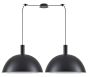 SE21-BL-4-BL2-MS50 ADEPT TUBE Black Metal Shade Pendant+ HOMELIGHTING 77-8504
