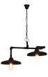 HL-520-2 PIPES BROWN RUSTY PENDANT 2 X E27 HOMELIGHTING 77-2249