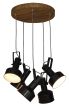 HL-243S-5P FARCOM BLACK PENDANT HOMELIGHTING 77-3051