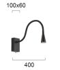 Απλίκα Led Μαύρη Koko Viokef 4157500