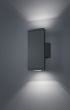 Απλίκα Επιτοίχια Up-Down Ανθρακί 9xH20cm Εξ.Χώρου IP54 LED 2x3w 3000K 2x300lm Trio Lighting Colorado 228460242