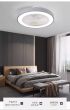 SE LED F50 MARCO GREY FAN 30W SMART WITH CONTROL 50X50X20cm 3000k-6500k 85-265V 2 years warrant HOMELIGHTING 77-50622