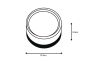 it-Lighting Ceiling LED 9W 3CCT Outdoor Ceiling Light black D:14cmx7,8cm 80301050