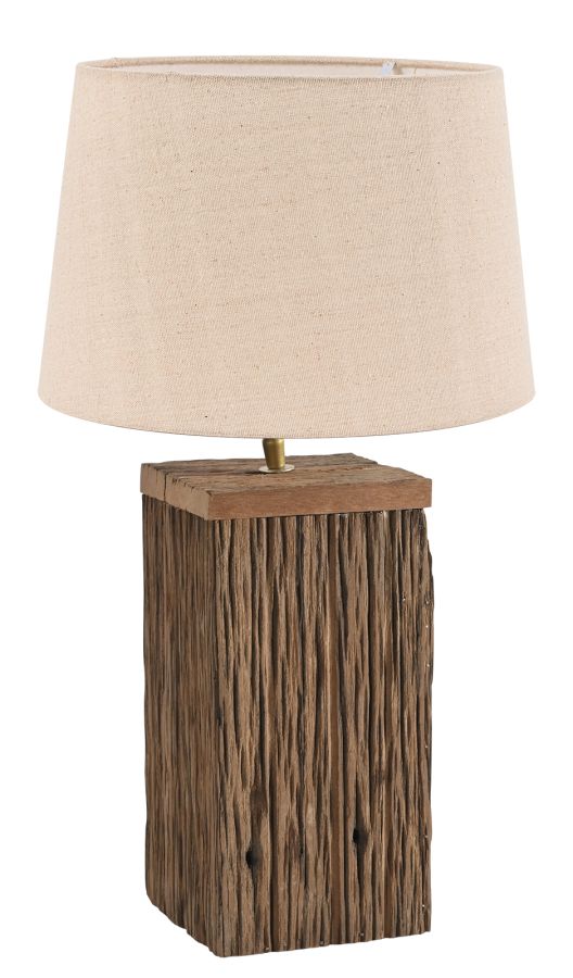 TLI 6347 40BG ΕΠΙΤΡΑΠΕΖΙΑ ΛΑΜΠΑ ΤΕΤΡΑΓΩΝΗ ΑΠΟ ΑΝΑΚΥΚΛΩΜΕΝΟ ΞΥΛΟ ΜΕ ΑΜΠΑΖΟΥΡ ΜΠΕΖ 1ΧΕ27 ARlight 02010049