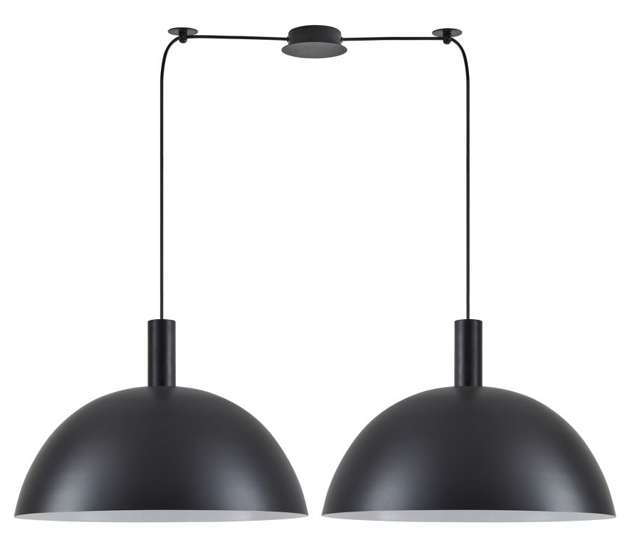 SE21-BL-4-BL2-MS50 ADEPT TUBE Black Metal Shade Pendant+ HOMELIGHTING 77-8504