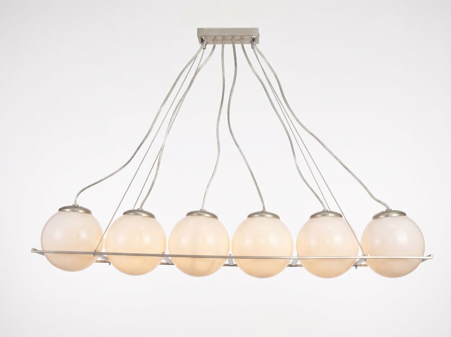 PDT 2020-6 # ΚΡΕΜ 6/Φ ΓΥΑΛΙ ΜΠΑΛΑ ΟΠΑΛΙΝΑ 6xE27 ARlight 0103092