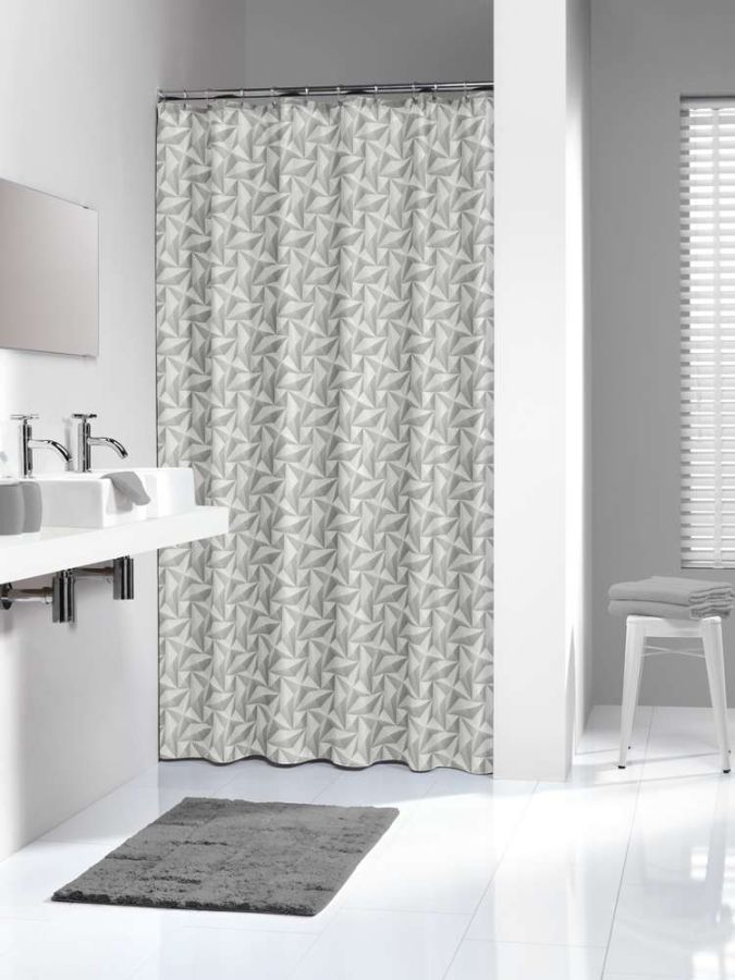 Piega 180x200 grey κουρτίνα μπάνιου υφασμάτινη Sealskin  233591311