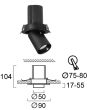 Χωνευτό Σποτ Μαύρο Gerer Viokef 4304701