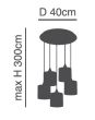 SE21-BL-B10-BL5-SH1 ADEPT PENDANT White Shade Pendant+ HOMELIGHTING 77-9027