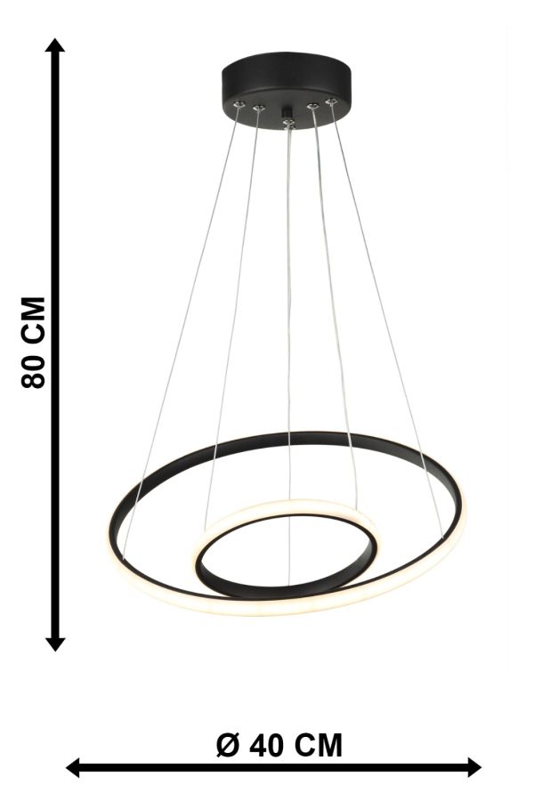 CRONOS/2- 60/40  LED BLACK Heronia 01-0444