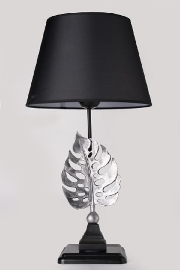 TLT 1267-NM ΕΠΙΤΡΑΠΕΖΙΑ ΛΑΜΠΑ ΜΑΥΡΗ ΜΕ ΦΙΓΟΥΡΑ ΦΥΛΛΟ ΝΙΚΕΛ ΜΑΤ ARlight 0203035