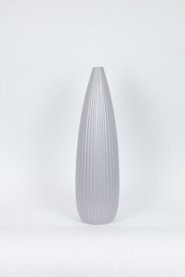 ΒΑΖΟ ΚΕΡΑΜΙΚΟ ΑΝΟΙΧΤΟ ΓΚΡΙ 16.5x58cm Eurolamp 752-20394
