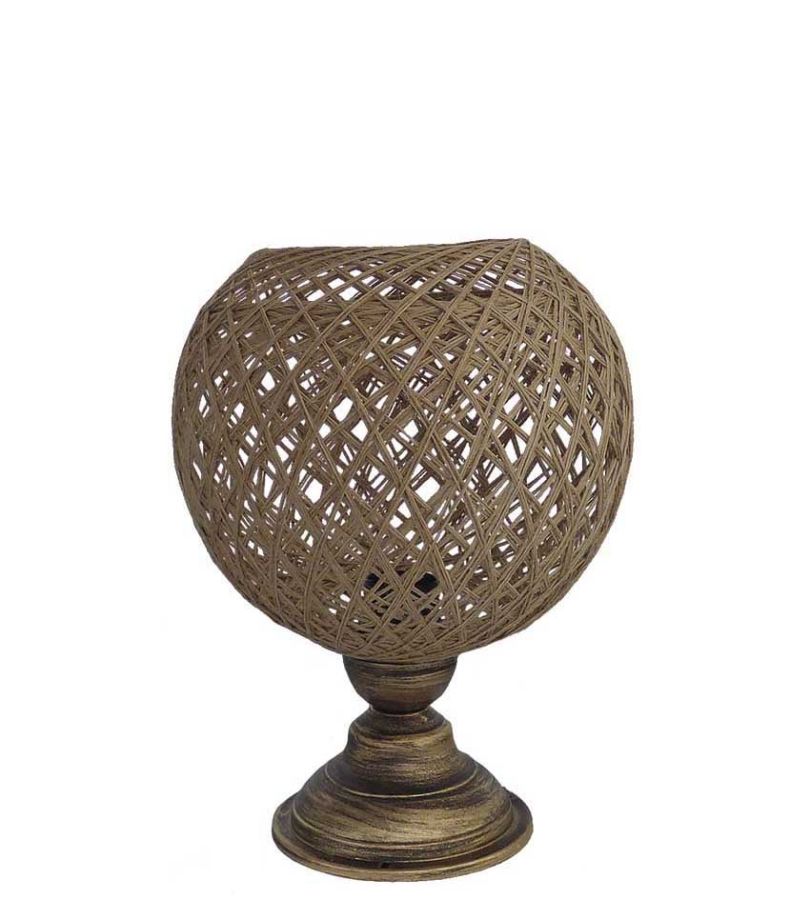 SILK-01/PR  -m- TABLE LAMP NAT-BR Heronia 31-1217