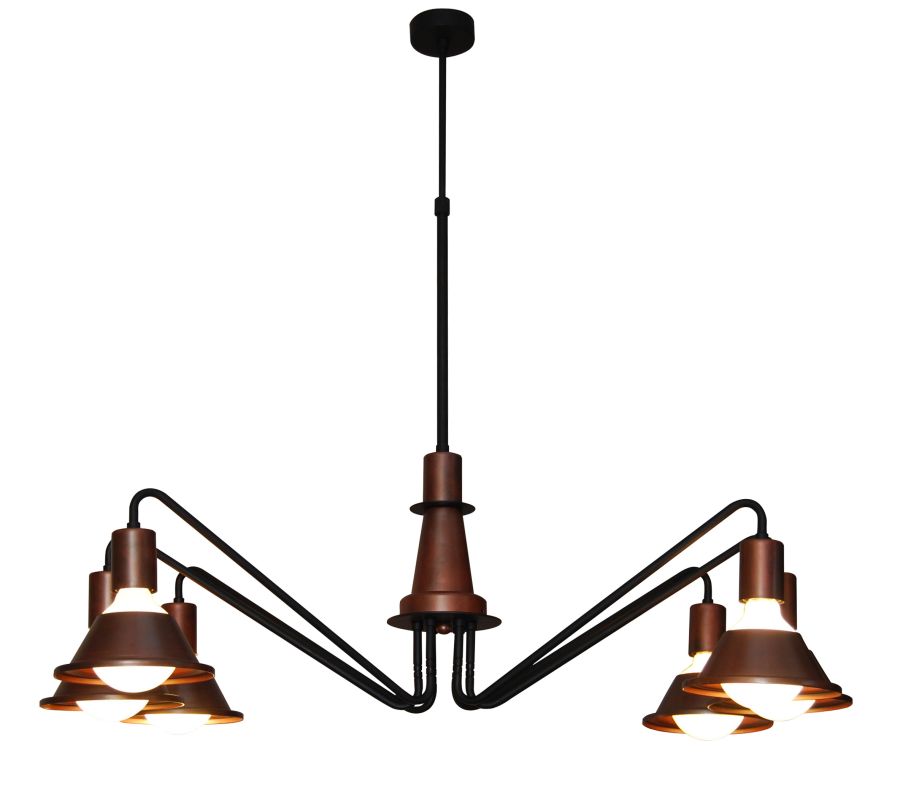 HL-3521-6 EMILY OLD COPPER & BLACK PENDANT HOMELIGHTING 77-3765