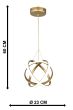 ATOMIC-25 GOLD LED 42W ΦΩΤΙΣΤΙΚΟ LED ΚΡΕΜΑΣΤΟ Heronia 01-0405