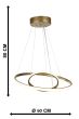 CRONOS/2- 60/40  LED GOLD MAT Heronia 01-0445