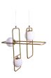 SE 133-3PS ATHEN PENDANT LAMP BRUSHED BRASS 1A4 HOMELIGHTING 77-3593