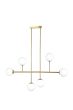 SE 110-6 PRATO PENDANT BRASS GOLD WITH 6 OPAL GLASSES Φ15 Γ4 HOMELIGHTING 77-4491