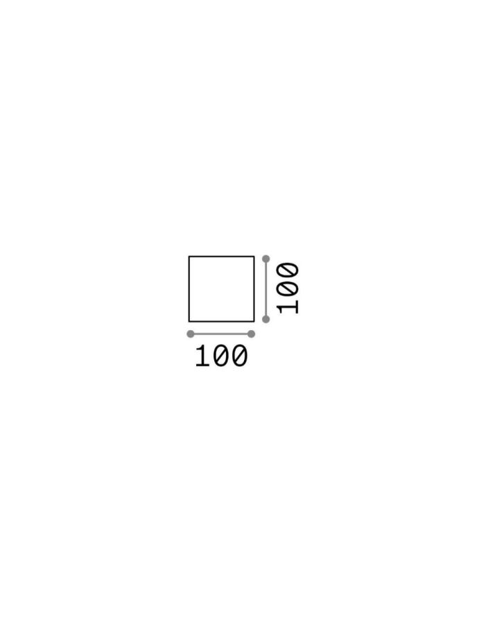 Απλίκα RUBIK AP Ανθρακί 4000K Ideal Lux 149738