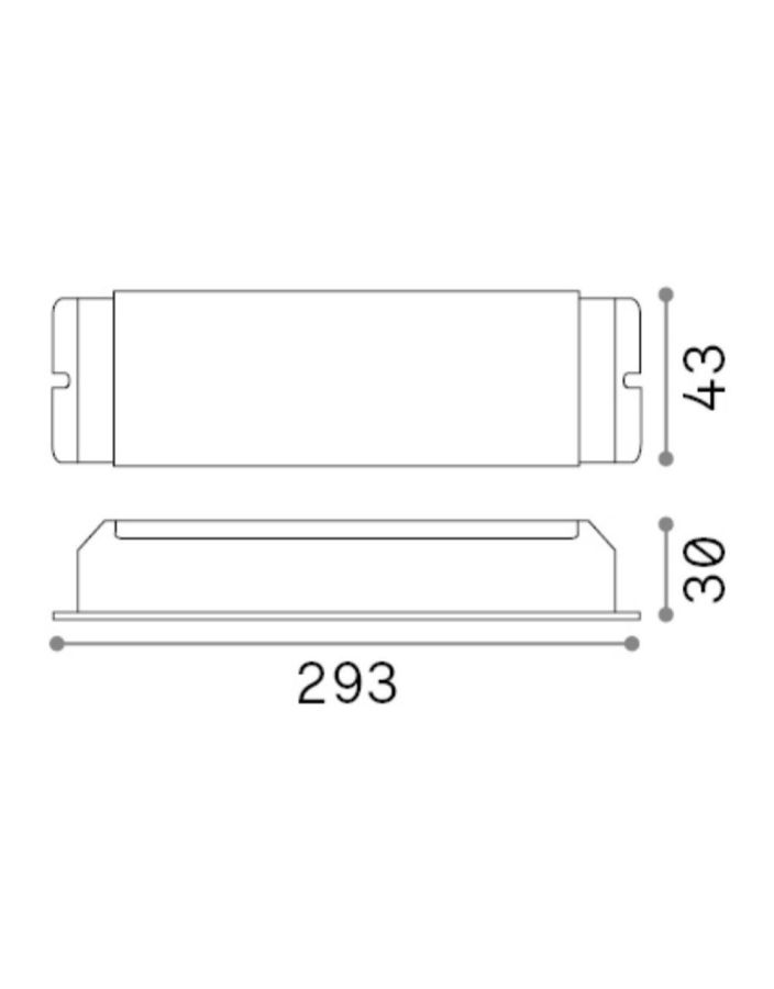 Driver LED Τροφοδοτικό 1-10V 100W 24Vdc Ideal Lux 244570