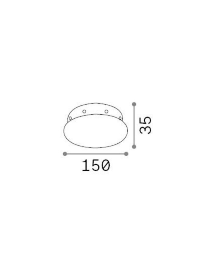 ROSONE ROSONE MAGNETICO 8 LUCI RAME Ideal Lux 272443