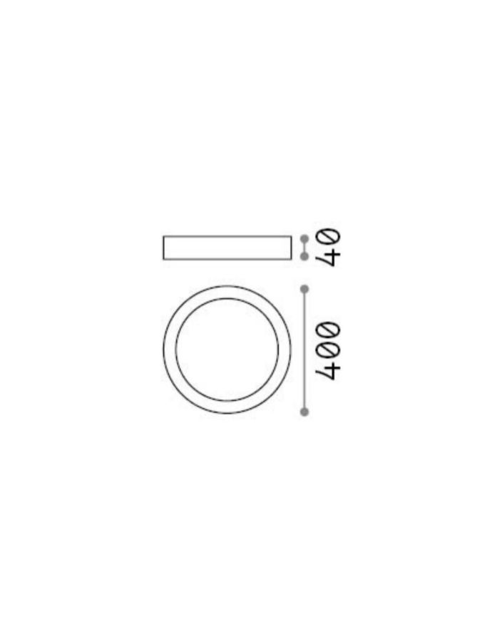 Φωτιστικό Οροφής UNIVERSAL PL D40 ROUND 4000K Ideal Lux 321684