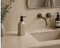Δοχείο Κρεμοσάπουνου Stoneware 350ml 9x6x19.5cm Warm Grey 2U MRShome  DF-0096002